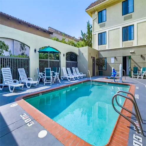 Swimming pool of Comfort Inn Morgan Hill